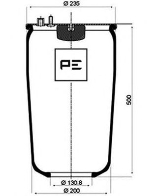 PE AUTOMOTIVE 08425170a -  Кожух пневматической рессоры